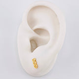 Topos Trio Corazones 0.85g / in / 6.5mm Oro Amarillo 18K