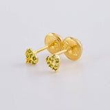 Topos Silueta Corazón 0.5g / in / 2.1mm Oro Amarillo 18K