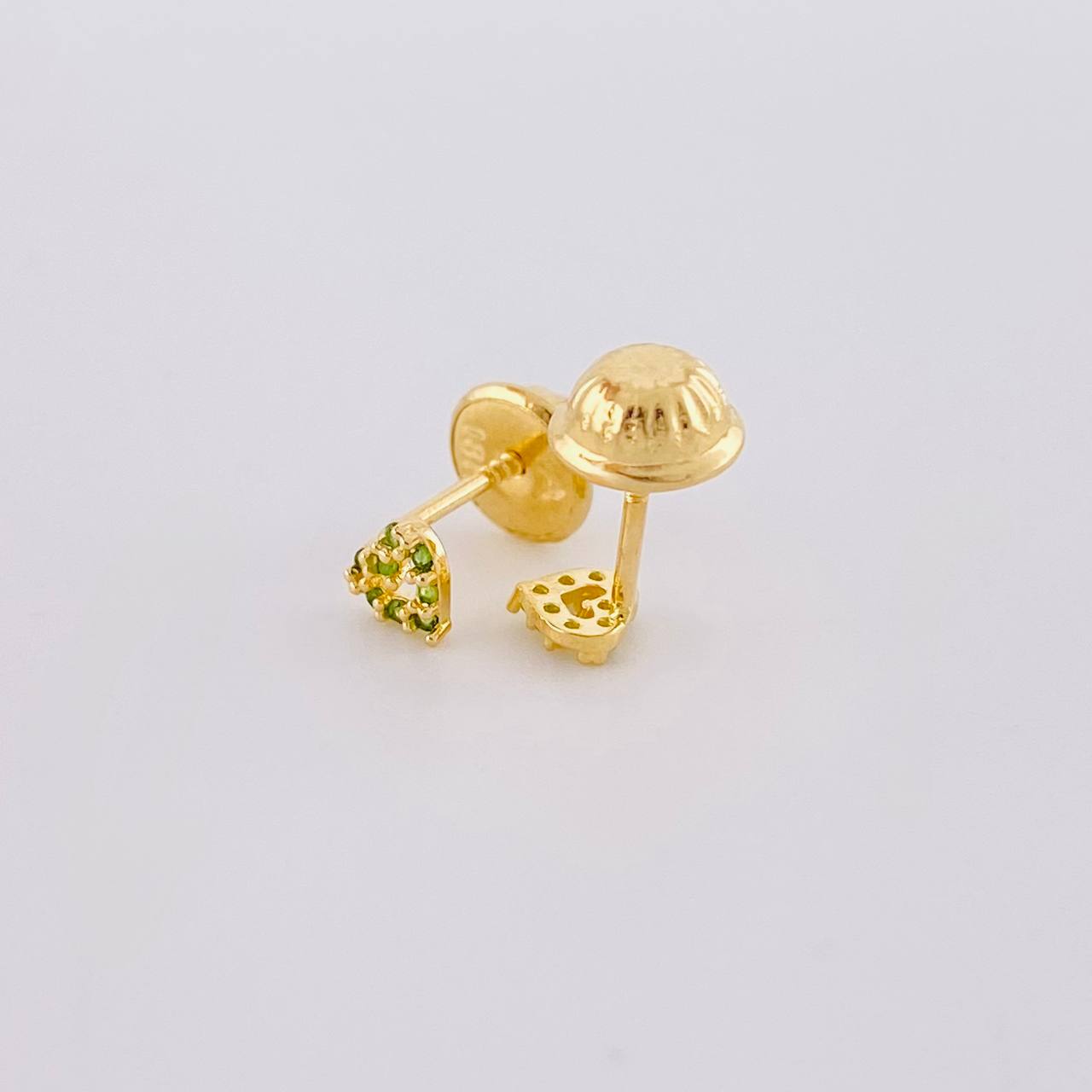 Topos Silueta Corazón 0.5g / in / 2.1mm Oro Amarillo 18K