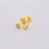 Topos Silueta Corazón 0.5g / in / 2.1mm Oro Amarillo 18K