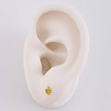 Topos Silueta Corazón 0.5g / in / 2.1mm Oro Amarillo 18K