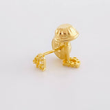 Topos Silueta Corazón 0.45g / in / 2.1mm Oro Amarillo 18K