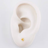 Topos Silueta Corazón 0.45g / in / 2.1mm Oro Amarillo 18K