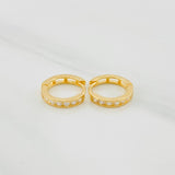 Candongas Carril 1.65g / 1.2cm Oro Amarillo 18K