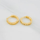 Candongas Carril 1.75g / 1.2cm Oro Amarillo 18K