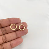 Candongas Carril 1.75g / 1.2cm Oro Amarillo 18K