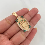 Dije Placa Corona 4.45 g / 3.5 cm Tres Oros 18K