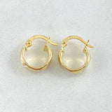 Candongas Susi Diagonal 1.1gr / 1.2cm / Oro 18K *