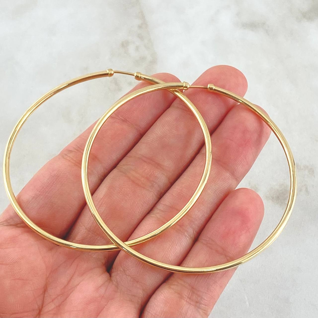 Candongas Aro 4.95gr / 6cm / Oro 18K *