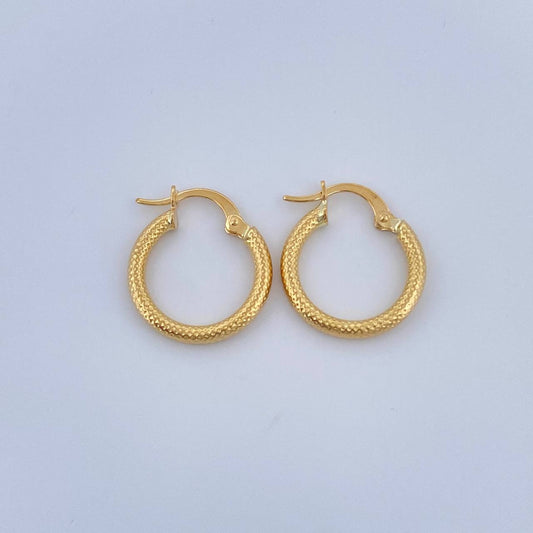 Candongas Tefi 1.25gr / 1.9cm / Oro Amarillo 18K $