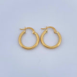 Candongas Tefi 1.25gr / 1.9cm / Oro Amarillo 18K $