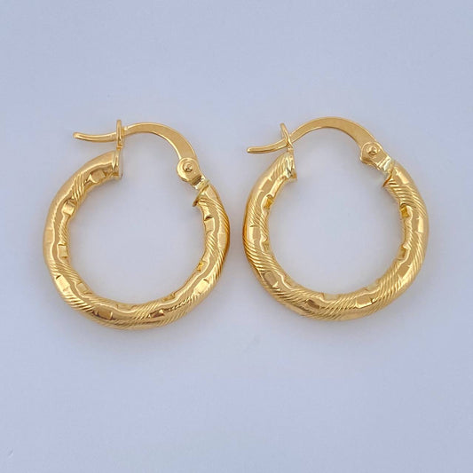 Candongas Sandra 1.65gr / 2cm / Oro Amarillo 18K $