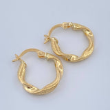 Candongas Alesia 1.25gr / 1.8cm / Oro Amarillo 18K $