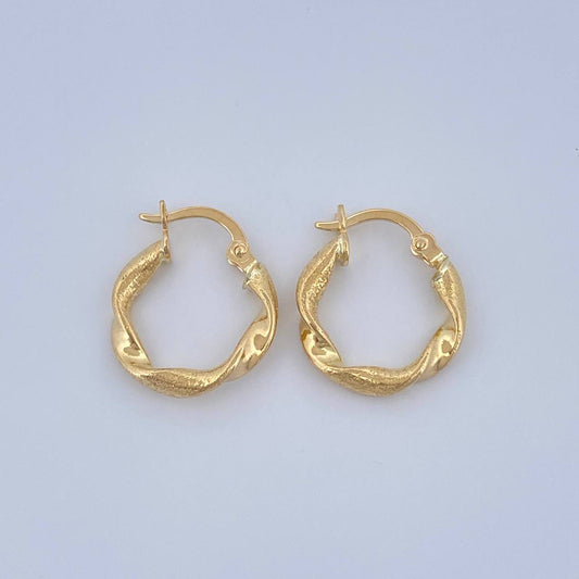 Candongas Alesia 1.25gr / 1.8cm / Oro Amarillo 18K $