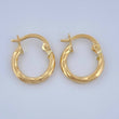 Candongas Mary 0.9gr / 1.4cm / Oro Amarillo 18K $