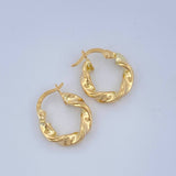 Candongas Asby 1.45gr / 1.7cm / Oro Amarillo 18K $