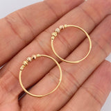 Candongas Trio 1.35gr / 2cm / Tres Oros 18K $