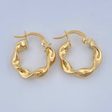 Candongas Pupi 1.75gr / 1.9cm / Oro Amarillo 18K $
