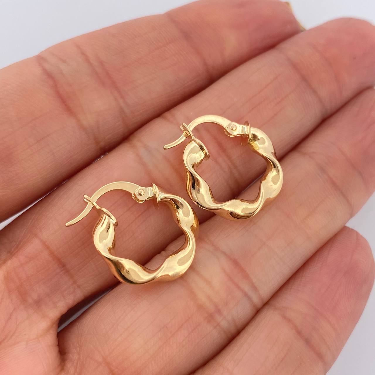 Candongas Pupi 1.75gr / 1.9cm / Oro Amarillo 18K $