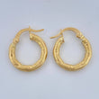 Candongas Sandra 1.5gr / 1.8cm / Oro Amarillo 18K $