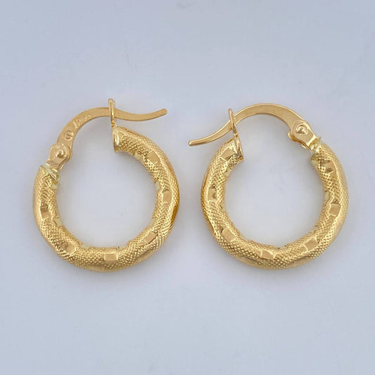 Candongas Sandra 1.5gr / 1.8cm / Oro Amarillo 18K $