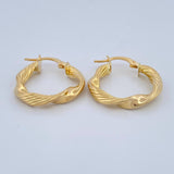 Candongas Hera 2.25gr / 2.4cm / Oro Amarillo 18K $