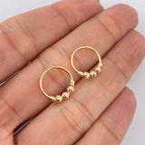 Candongas Trio 1gr / 1.5cm / Tres Oros 18K $