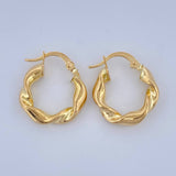 Candongas Demi 1.95gr / 2cm / Oro Amarillo 18K $