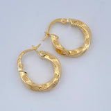 Candongas Yuli 1.8gr / 1.9cm / Oro Amarillo 18K $