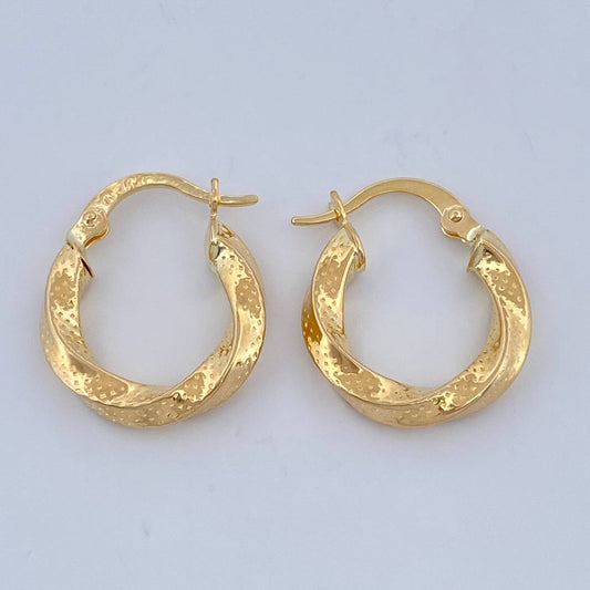 Candongas Yuli 1.8gr / 1.9cm / Oro Amarillo 18K $