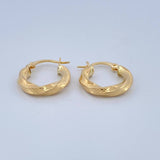 Candongas Yuli 1.8gr / 1.9cm / Oro Amarillo 18K $