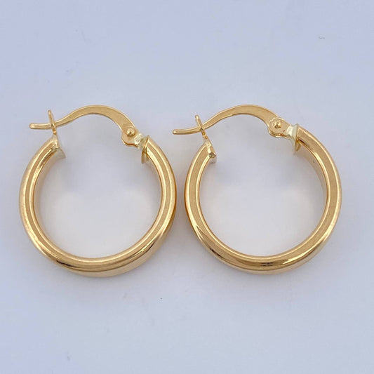 Candongas Andy 2.2gr / 2cm / Oro Amarillo 18K $