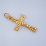 Dije Cruz Cristo 0.5gr / 2.5cm / Oro Amarillo 18K $