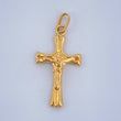 Dije Cruz Cristo 0.5gr / 2.5cm / Oro Amarillo 18K $