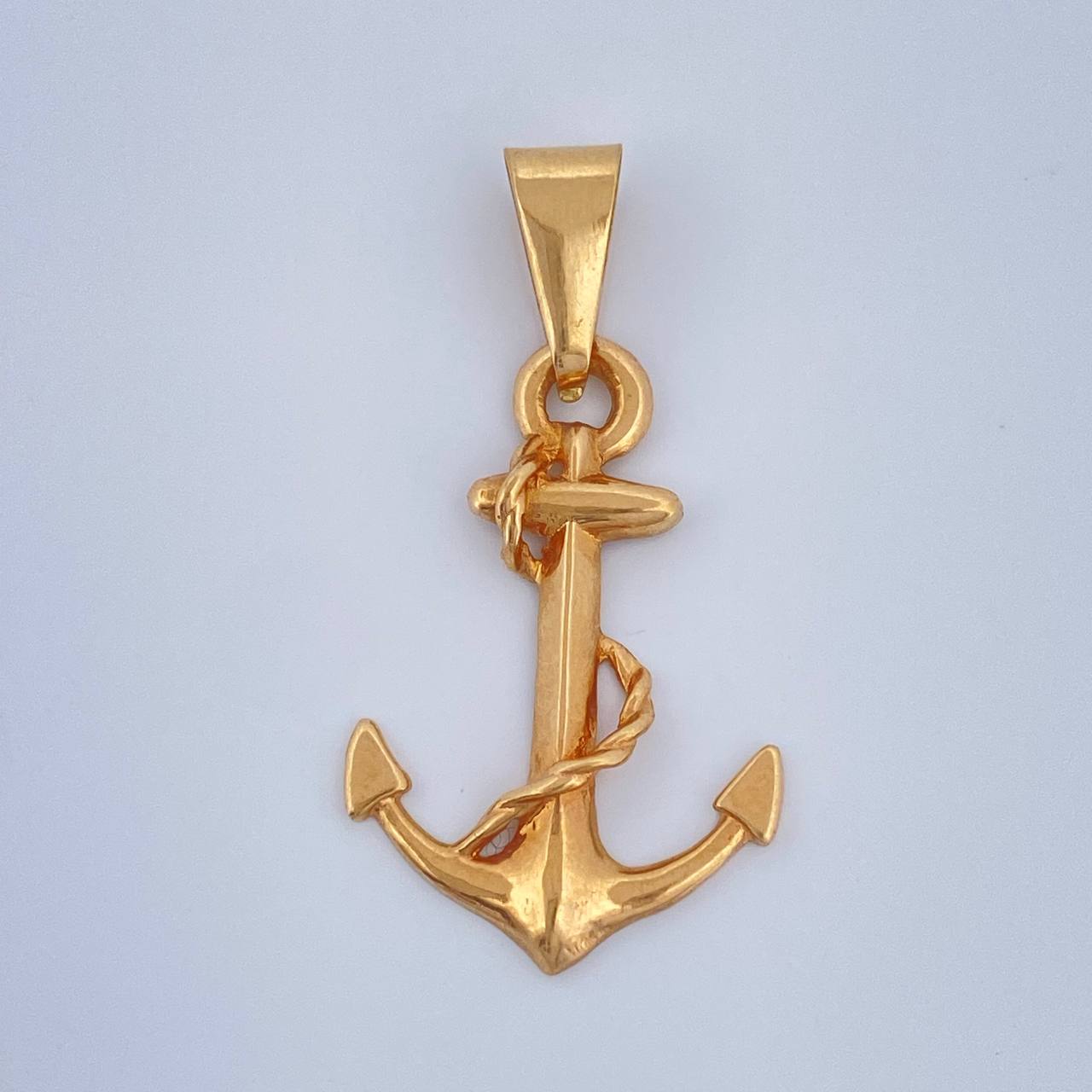 Dije Ancla Cadena 1.4gr / 3.1cm / Oro Amarillo 18K $