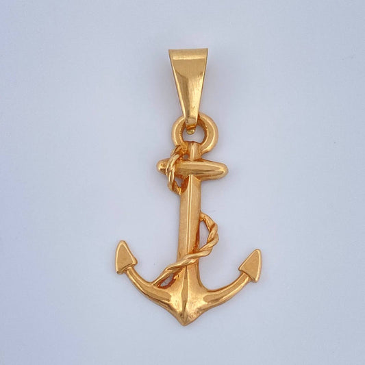 Dije Ancla Cadena 1.4gr / 3.1cm / Oro Amarillo 18K $