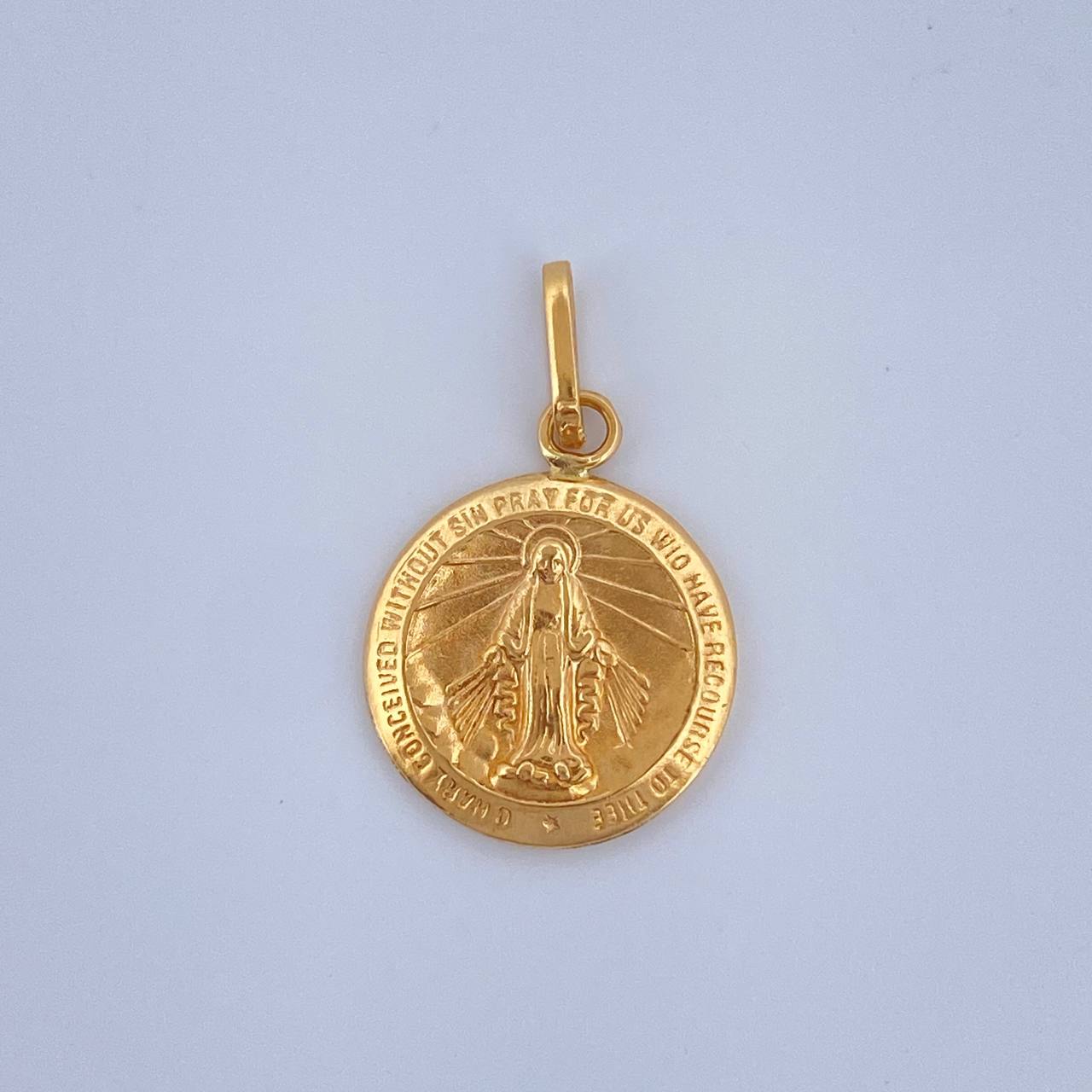Dije Virgen Milagrosa 0.55gr / 2cm / Oro Amarillo 18K $