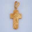 Dije Cruz Rostro Cristo 0.7gr / 2.7cm / Oro Amarillo 18K $
