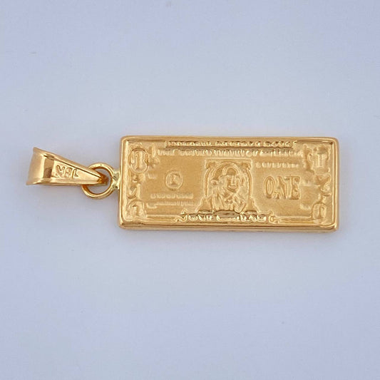Dije One Dólar 1.4gr / 3cm / Oro Amarillo 18K $