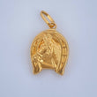 Dije Herradura Caballo 1.05gr / 2.5cm / Oro Amarillo 18K $
