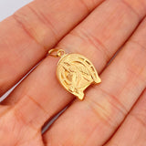 Dije Herradura Caballo 1.05gr / 2.5cm / Oro Amarillo 18K $