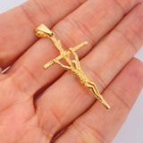 Dije Cruz Cristo 3.95gr / 4.7cm / Oro Amarillo 18K $