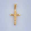 Dije Cruz Cristo 0.7gr / 2.8cm / Oro Amarillo 18K $