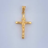 Dije Cruz Cristo 0.7gr / 2.8cm / Oro Amarillo 18K $