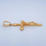 Dije Cruz Cristo 2.35gr / 4cm / Oro Amarillo 18K $