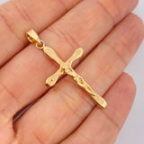 Dije Cruz Cristo 2.35gr / 4cm / Oro Amarillo 18K $
