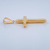 Dije Cruz 0.85gr / 3.5cm / Oro Amarillo 18K $