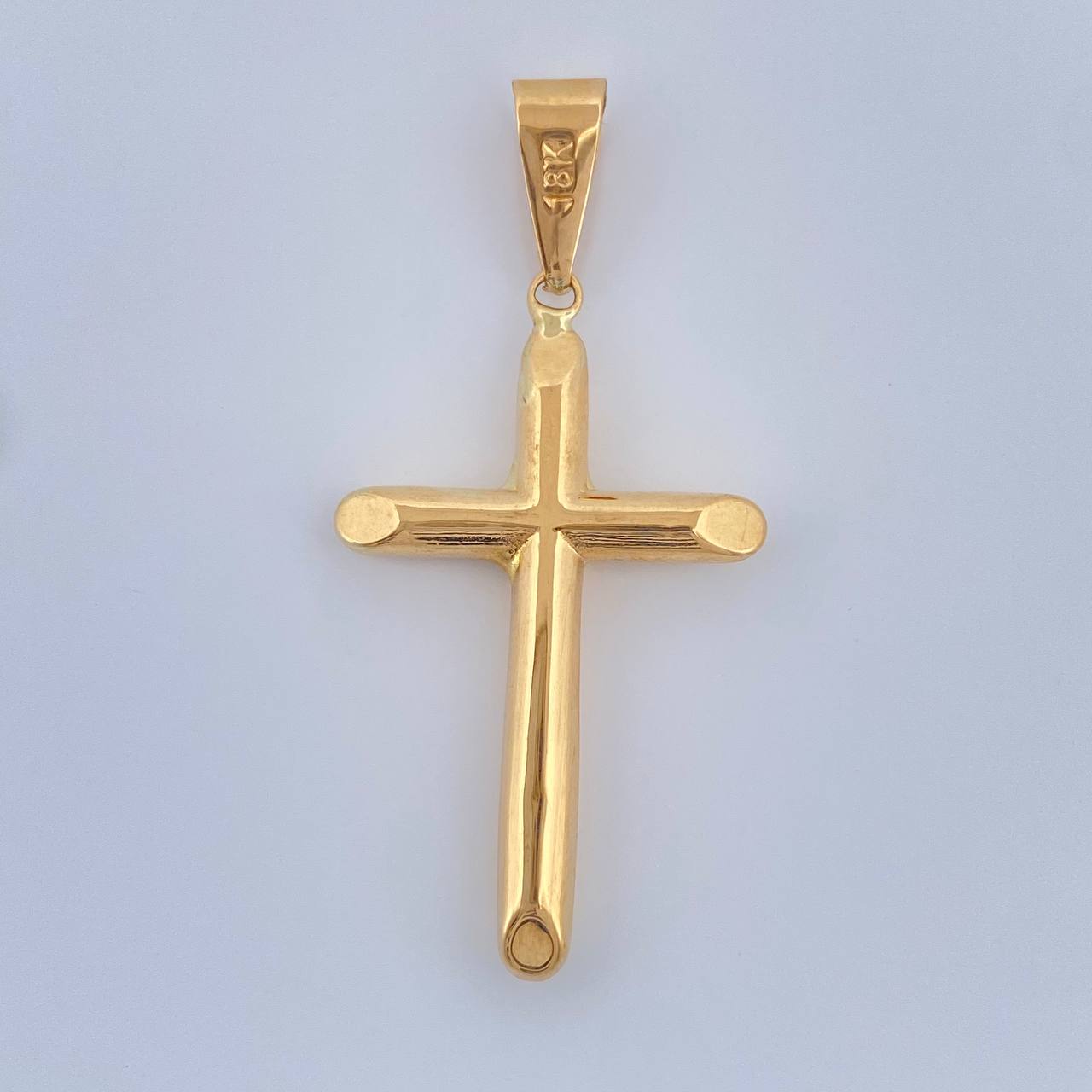 Dije Cruz 0.85gr / 3.5cm / Oro Amarillo 18K $