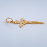 Dije Cruz Cristo 3.1gr / 4.3cm / Oro Amarillo 18K $