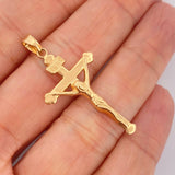 Dije Cruz Cristo 3.1gr / 4.3cm / Oro Amarillo 18K $